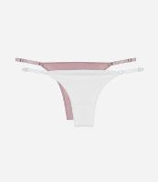 Kit 02 Calcinhas String Fio em Algodão - 1