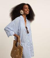 Saída de Praia Camisa em Voal Listrado - 3