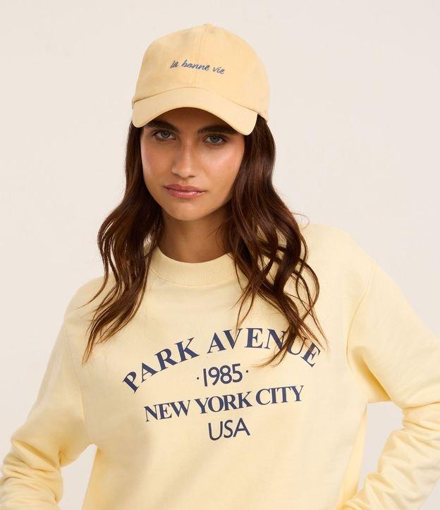 Boné Aba Curva em Sarja com Bordado La Bonne Vie - 2