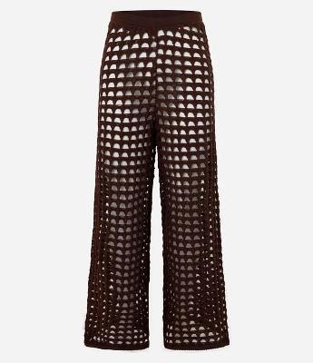 Saída de Praia Calça Efeito Crochê Vazado