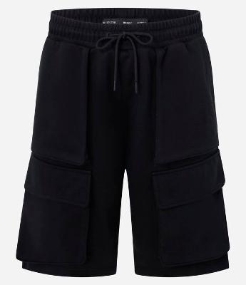 Bermuda Baggy em Moletom com Bolso Cargo