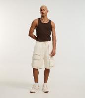 Bermuda Baggy em Moletom com Bolso Cargo - 2