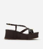 Sandália Flatform com Dedeira e Detalhe Bold - 1