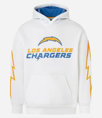 Casaco Relaxed em Fleece com Felpa e Estampa Lettering Los Angeles Changers