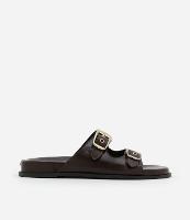 Sandália Rasteira Flat com Fivelas - 1