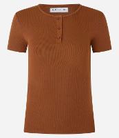 Blusa em Ribana com Botões na Gola - 1