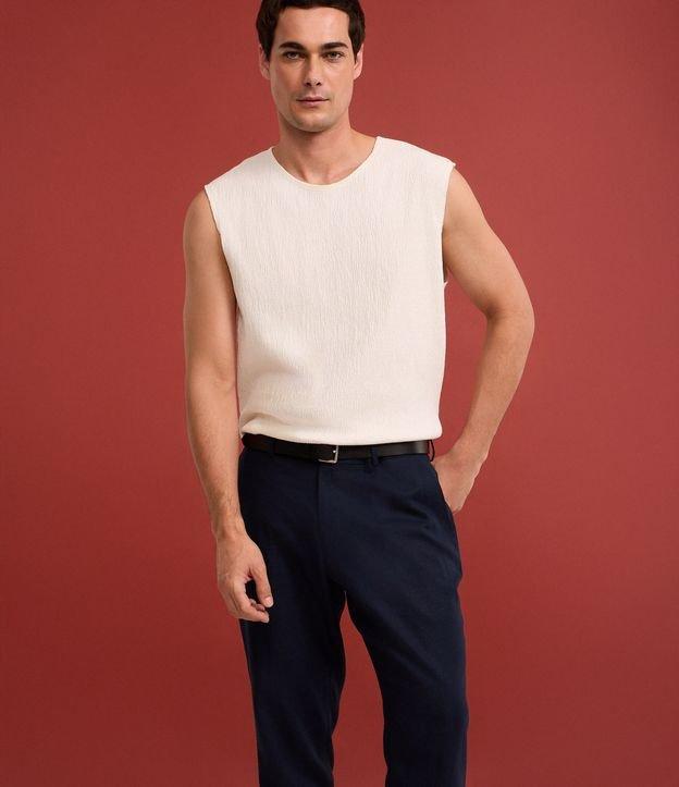 Regata Regular em Tricô com Textura - 2