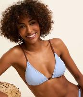 Biquíni Top Cortininha em Microfibra com Aviamento de Madeira - 1