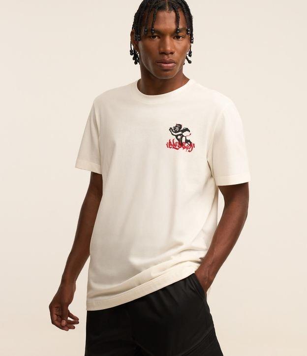 Camiseta Comfort em Algodão com Estampa Circulo de Anjos - 2