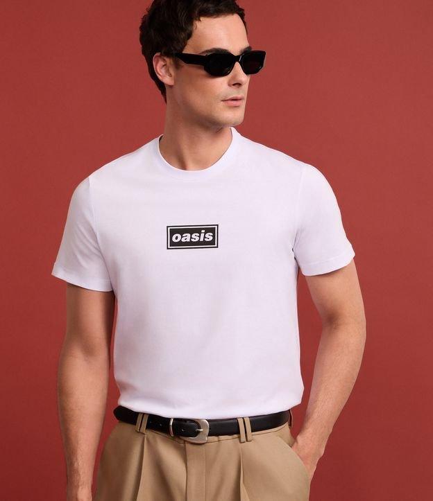 Camiseta Regular em Algodão com Estampa Banda Oasis - 2