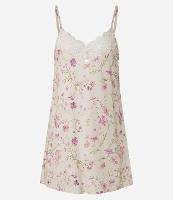 Camisola Curta em Viscose com Estampa Floral e Renda - 1