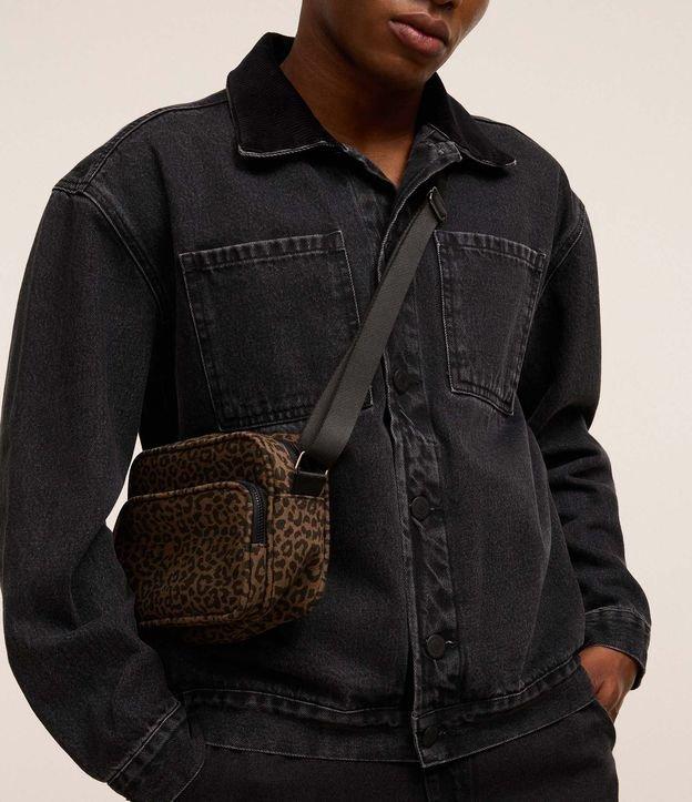 Bolsa Shoulder Bag em Algodão com Estampa de Animal Print - 2