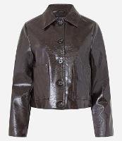 Jaqueta em PU com Textura e Efeito Vinil - 1