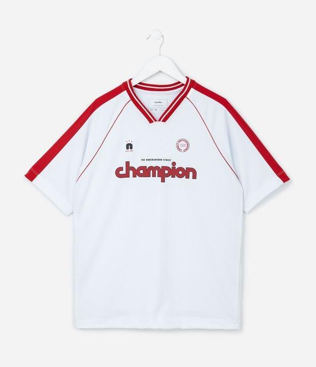 Camiseta Infantil Esportiva com Estampa Lettering e Tecnologia Dry Tam - 5 A 14 Anos - 1