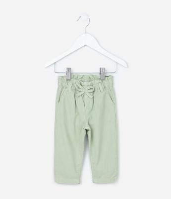 Calça Infantil Clochard em Sarja -Tam 0 a 18 meses