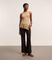 Calça Reta Comfort em Sarja com Cintura Alta - 2