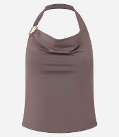 Blusa Frente Única em Poliamida com Decote Degagê - 1