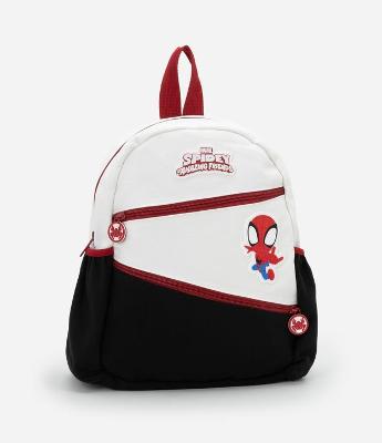 Mochila Infantil Bicolor com Estampa Homem-Aranha  Spidey -Tam Único