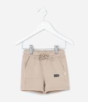 Bermuda Infantil com Bolsinhos e Amarração - Tam 0 a 18 meses - 1