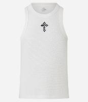 Regata Muscle em Algodão com Bordado de Cruz Texturizada - 1