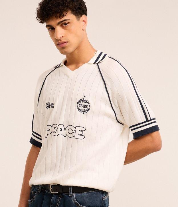 Camisa Polo Boxy em Tricô com Bordado Localizado - 2