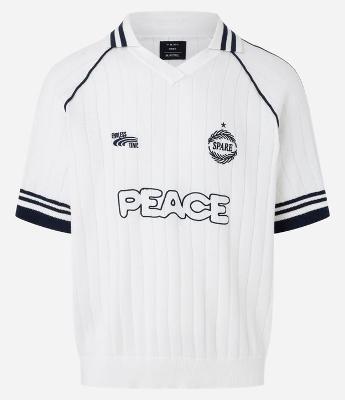 Camisa Polo Boxy em Tricô com Bordado Localizado