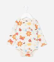 Body Infantil com Estampa de Bichinhos e Florzinhas - Tam RN a 18 meses - 1