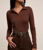 Cinto Médio com Efeito Desgastado e Fivela Dupla com Ilhós - 1