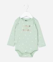 Body Infantil com Lettering Amor da Dinda - Tam RN a 18 meses - 1