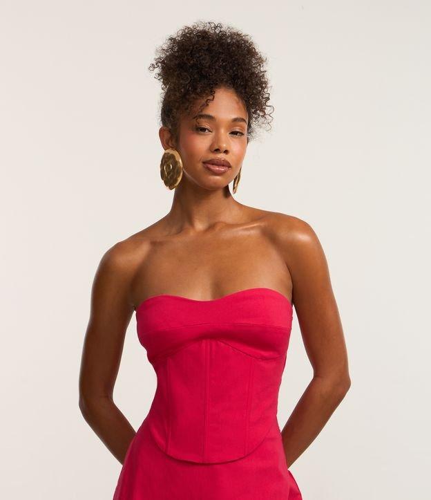 Blusa Corsetada em Bengaline com Zíper nas Costas - 2