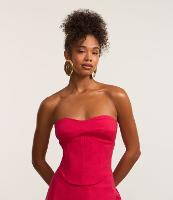 Blusa Corsetada em Bengaline com Zíper nas Costas - 2