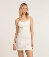 Vestido Tubinho Curto em Sarja com Alças Finas - 2