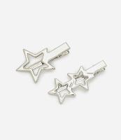 Kit 02 Presilhas de Cabelo com Estrelas Vazadas - 1