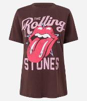 Camiseta Alongada em Algodão com Estampa Rolling Stones - 1