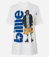 Camiseta Alongada em Algodão com Estampa Billie Eilish - 1