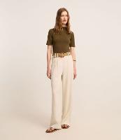 Blusa Básica Ajustada em Algodão com Golinha alta - 2