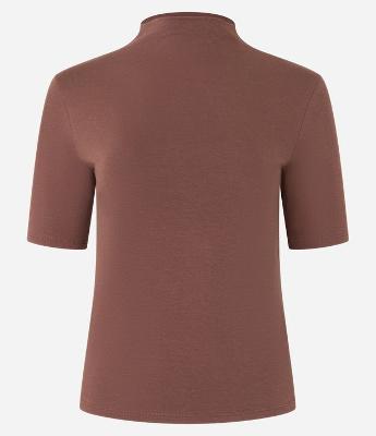 Blusa Básica Ajustada em Algodão com Golinha alta