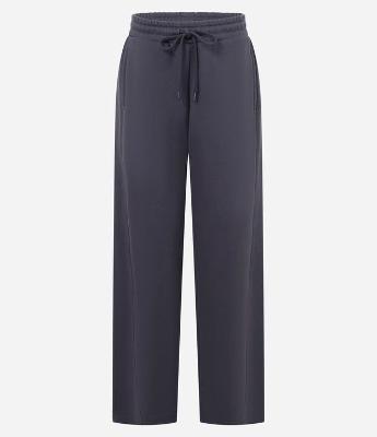 Calça Barrel em Moletom com Forro Fleece e Amarração na Cintura