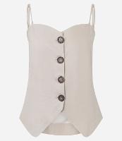 Blusa em Vicolinho com Botões e Barra V - 1