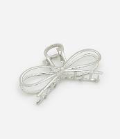 Piranha de Cabelo em Metal com Forma de Laço Vazado - 1