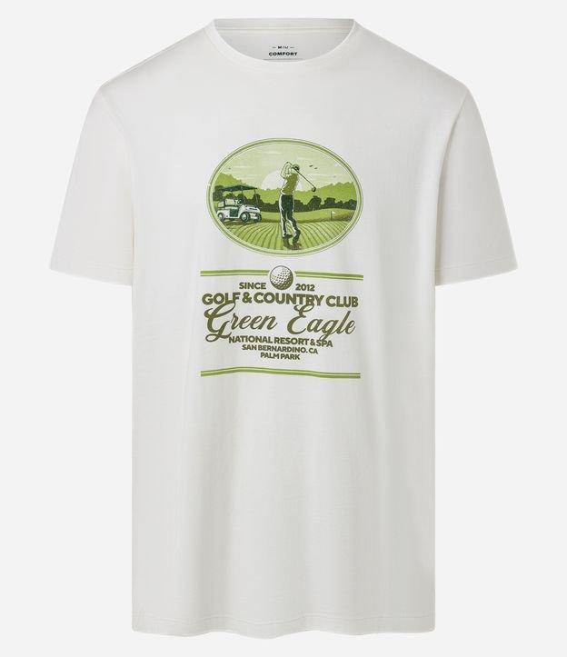 Camiseta Comfort em Algodão com Estampa de Golf e Lettering - 1