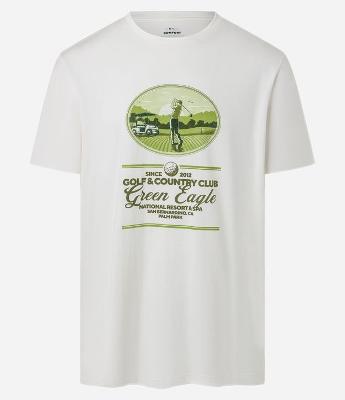Camiseta Comfort em Algodão com Estampa de Golf e Lettering