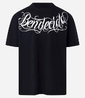 Camiseta Relaxed em Algodão com Estampa Lettering - 1
