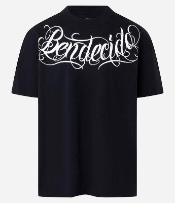 Camiseta Relaxed em Algodão com Estampa Lettering