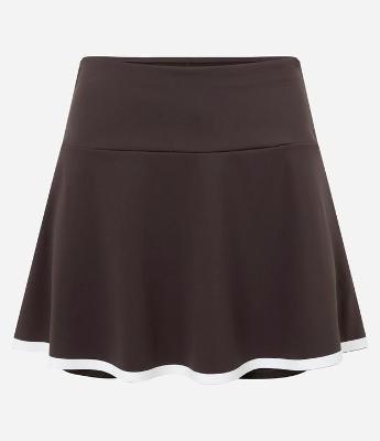 Short Saia Esportivo em Microfibra com Barra Contrastante