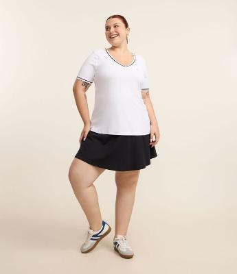 Short Saia Tenista Esportiva em Tecnologia Dry Curve & Plus Size