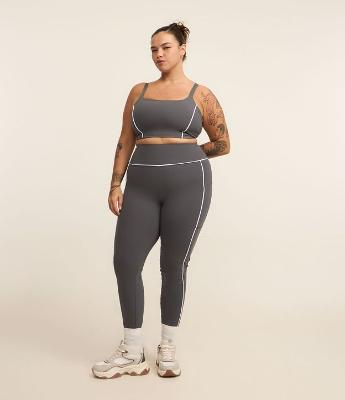 Calça Legging em Tecnologia Dry com Cós Alto Curve & Plus Size