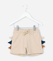 Bermuda Infantil em Moletom com Cristas Interativas - Tam 1 a 6 Anos - 1