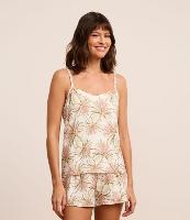 Pijama Short Doll com Toque Suave e Estampa de Folhagens - 2