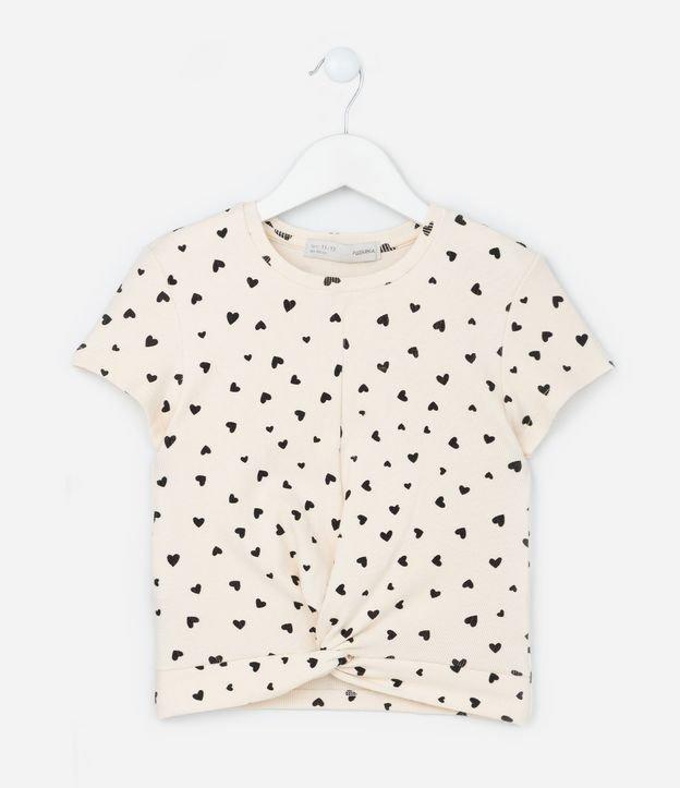 Blusa Infantil em Ribana com Nó Frontal - Tam 5 a 14 Anos - 1